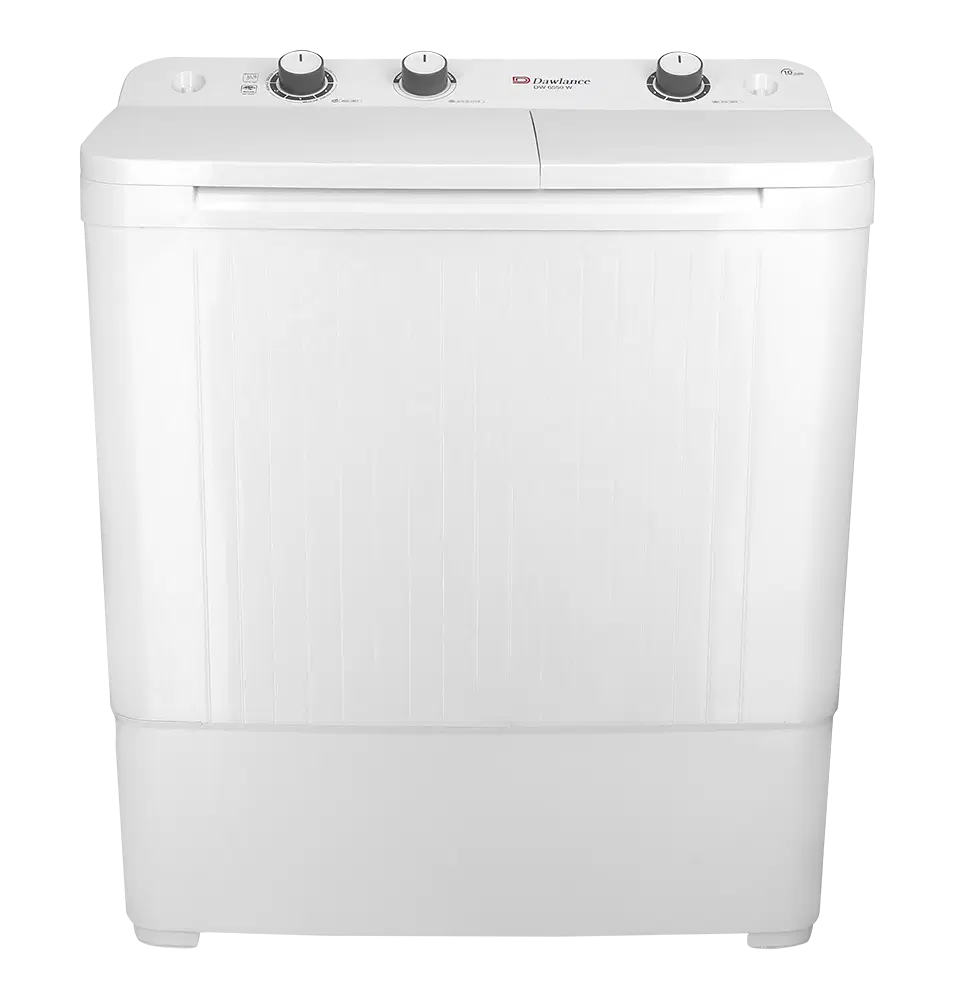 Dawlance | DW 6550 White | Twin Tub Semi Automatic | 8 KG Washing Machine |