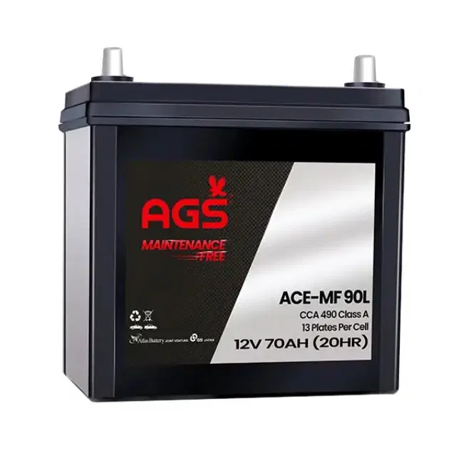 AGS | ACE MF90L | Maintenance-free dry battery