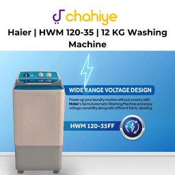 Haier | HWM-120-35 FF | Single Tub Washing Machine – 12KG Capacity | Powerful Wash | Durable & Efficient 3