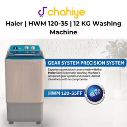Haier | HWM-120-35 FF | Single Tub Washing Machine – 12KG Capacity | Powerful Wash | Durable & Efficient 4