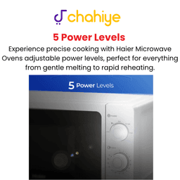 Haier HWM-20MWS | 20L Solo Microwave Oven | Fast Heating | Timer Control 3