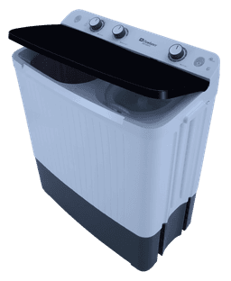 Dawlance | DW 6550  Glass Lid | Twin Tub Semi Automatic Black/Grey | 8 KG Washing Machine | 3