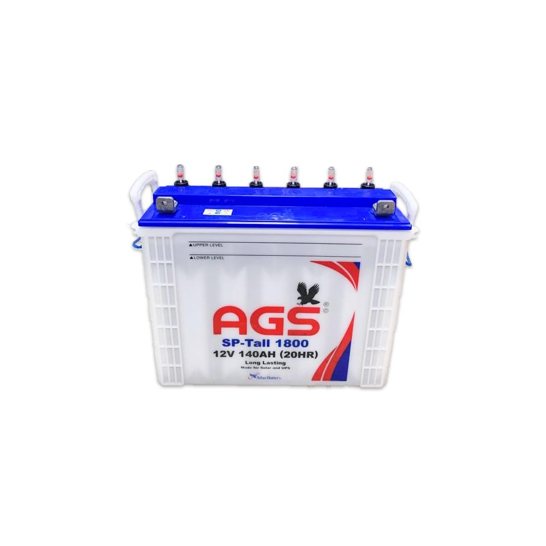Atlas | SP Tall 1800 Battery | For Solar, Inverters, UPS 07 Plates 140 Ampere