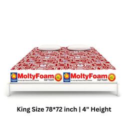 Master MoltyFoam Mattress | King Size 78*72 inch | 4″ Height 1