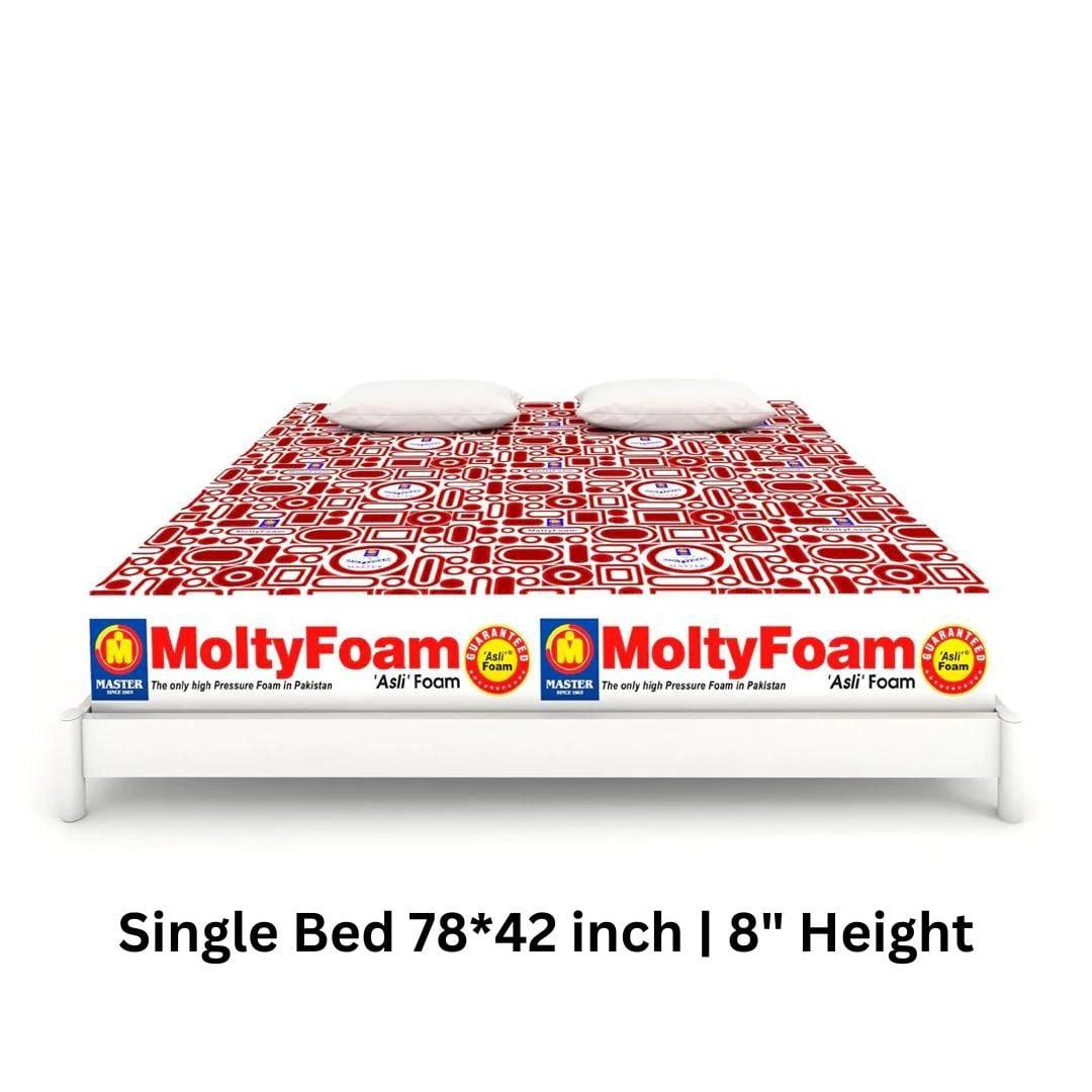 Master MoltyFoam Mattress | Single Bed 78*42 inch | 8″ Height