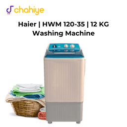 Haier | HWM-120-35 FF | Single Tub Washing Machine – 12KG Capacity | Powerful Wash | Durable & Efficient 1