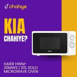 Haier HWM-20MWS | 20L Solo Microwave Oven | Fast Heating | Timer Control 1