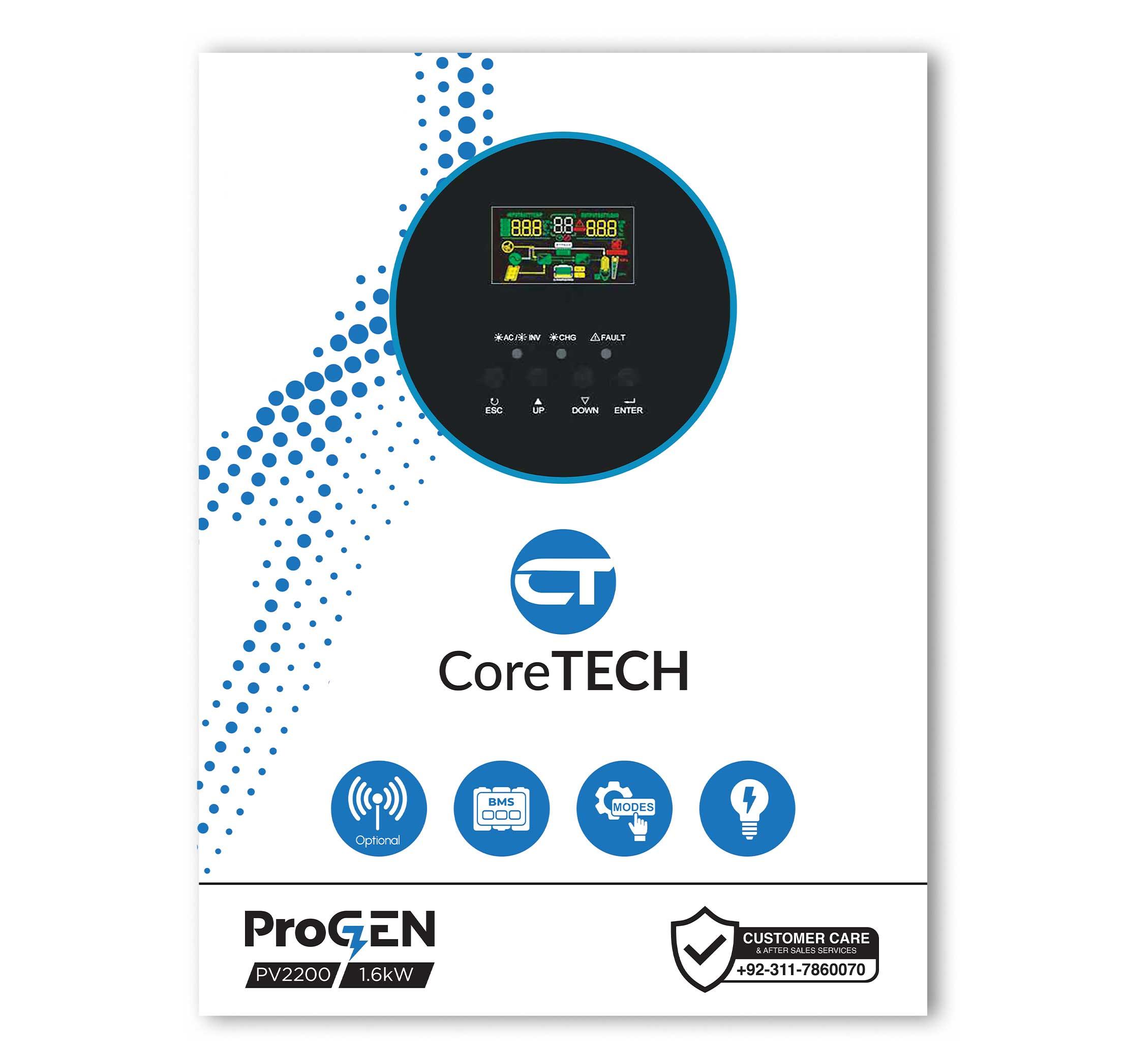 CoreTECH ProGen PV2200 1.6KW Off-Grid Inverter