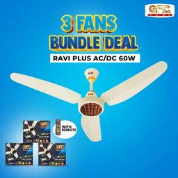 GFC Ravi Plus AC/DC 60W | 3 Fans Bundle Deal 1