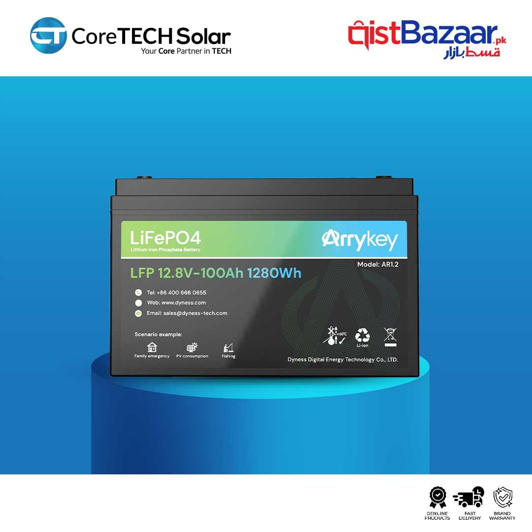 Dyness AR1.2 LFP 12.8V – 100Ah 1280Wh Lead Acid Replacement Battery.