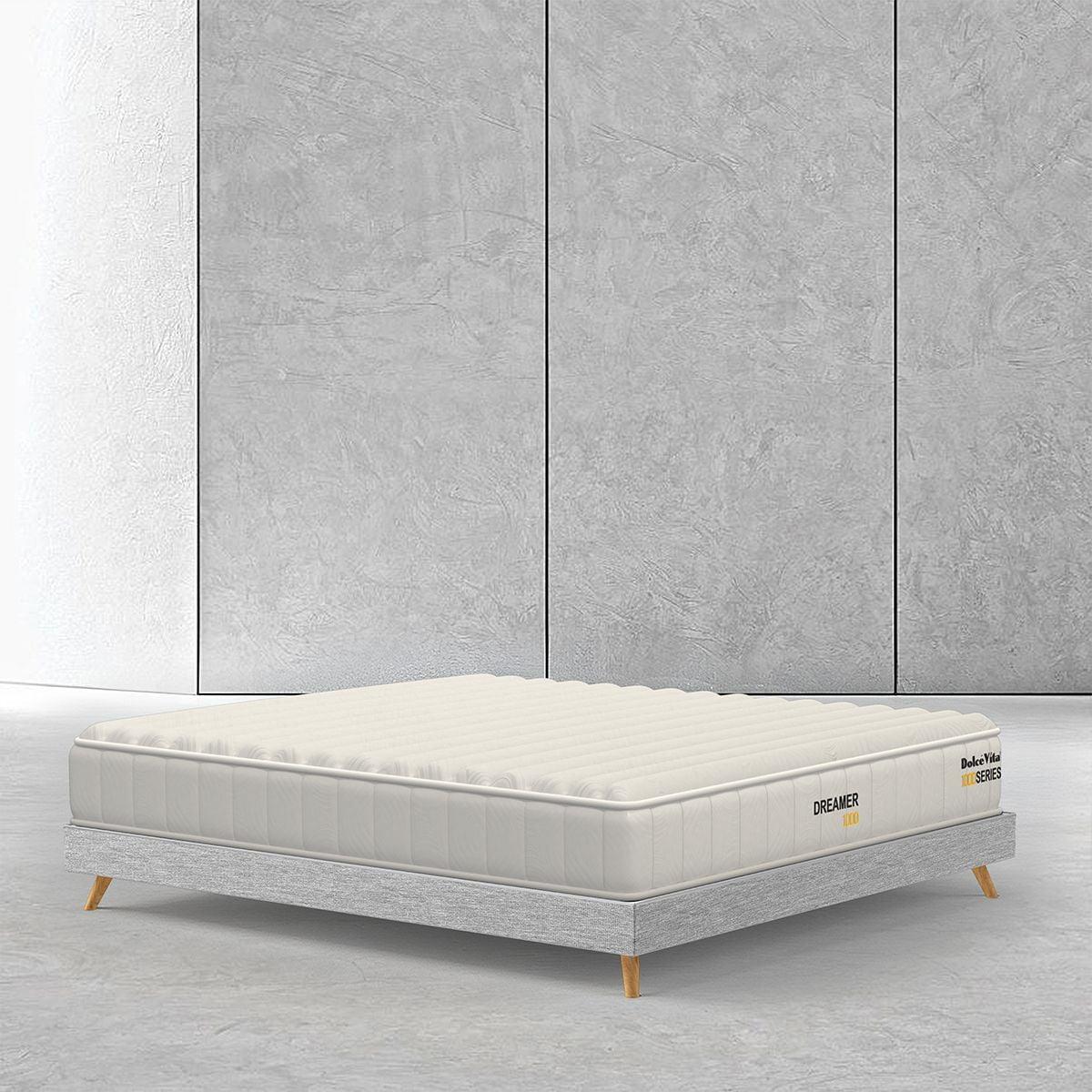 Dolce Vita Dreamer 1000 Pocket Spring Mattress | Queen Size 78X66 inch | 9 inch Height