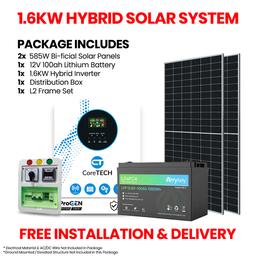 1.6KW HYBRID SOLAR SYSTEM PACKAGE 1