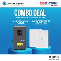 CoreTECH NexGen PV20000 10KW Hybrid Inverter & 2x Dyness PowerDepot G2 5.12kWh 51.2V – 100Ah IP66 Lithium-ion Battery Combo Deal 1
