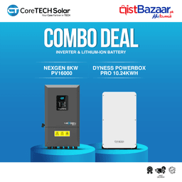 CoreTECH NexGen PV16000 8KW Hybrid Inverter & Dyness Powerbox Pro 10.24kWh 51.2V – 200Ah IP65 Lithium-ion Battery Combo Deal 1