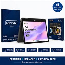 Dell Chromebook 5190 2IN1 X360 | TOUCH SCREEN | 4GB RAM | 32GB Rom | 11.6inch Screen | Android 1
