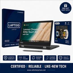 Lenovo Chromebook 500e 2IN1 X360 (With Original Pen) | TOUCH SCREEN | 4GB RAM | 32GB Rom | 11.6 inch Screen | Window  1