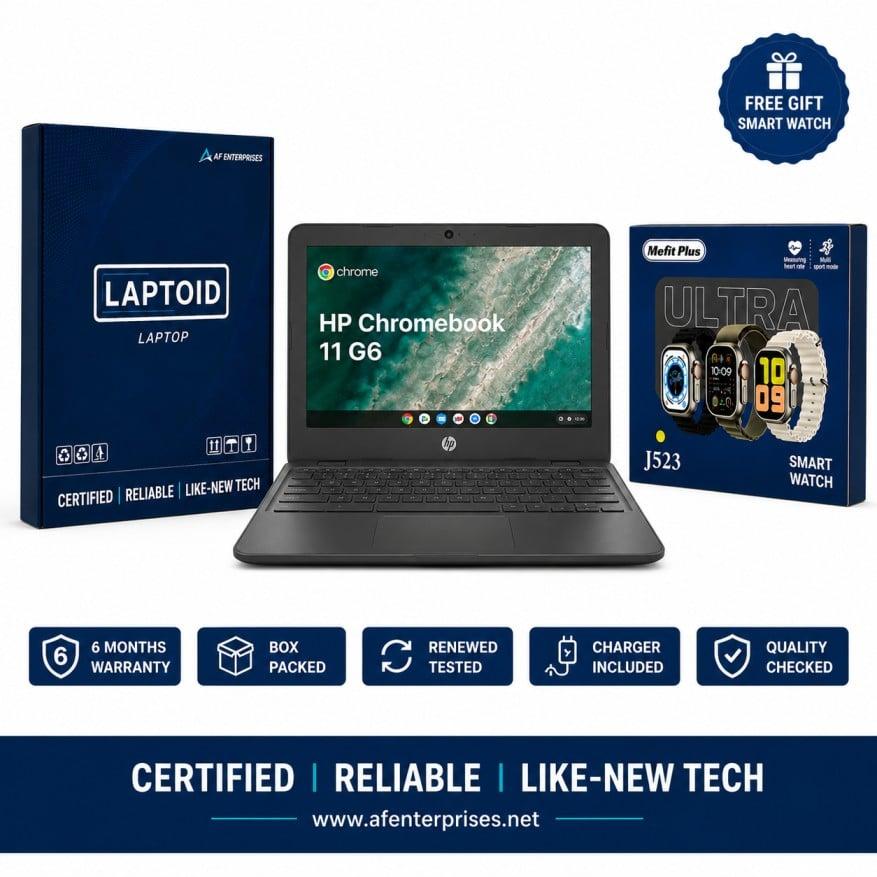 Hp Chromebook G6 EE | 4GB RAM | 16GB Rom | 11.6inch Screen  
