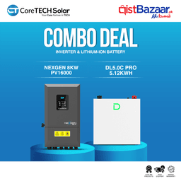 CoreTECH NexGen PV16000 8KW Hybrid Inverter & Dyness DL5.0C Pro 5.12kWh 51.2V – 100Ah IP20 Lithium-ion Battery Combo Deal 1