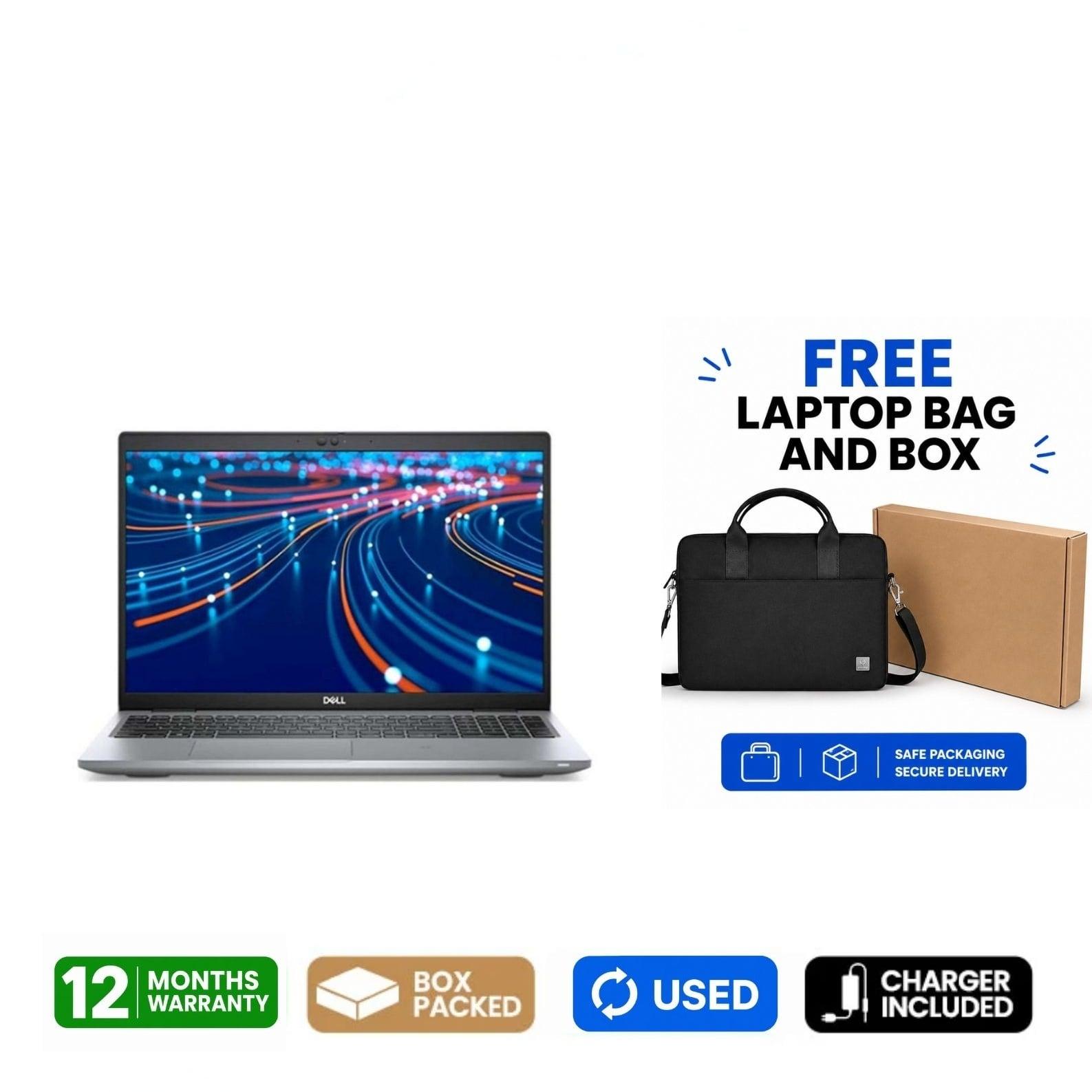 Laptop Dell LATITUDE 5510 - CORE I5 10TH GENERATION - 16GB RAM - 256GB M2 SSD - 15.6” - 1 year warranty (USED) 