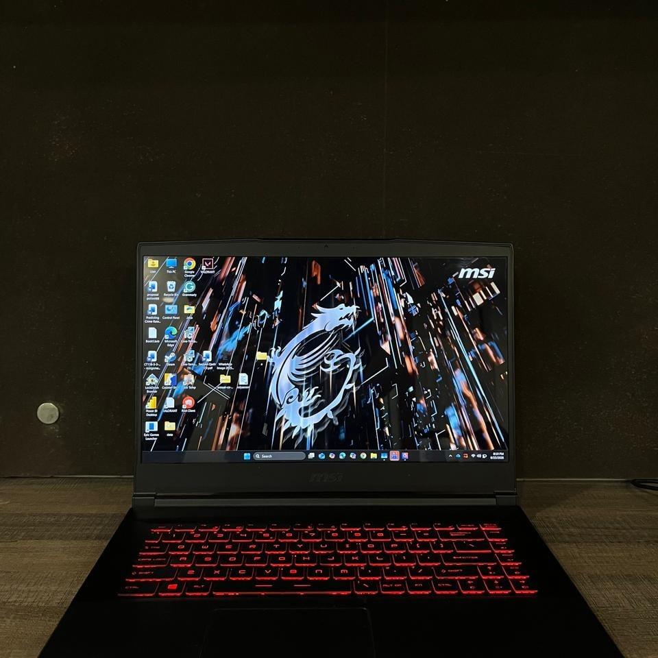 MSI GF63 Thin Gaming Laptop 16GB RAM -  1.14TB (Used) | Without warranty | Without Box (Single Unit Available)