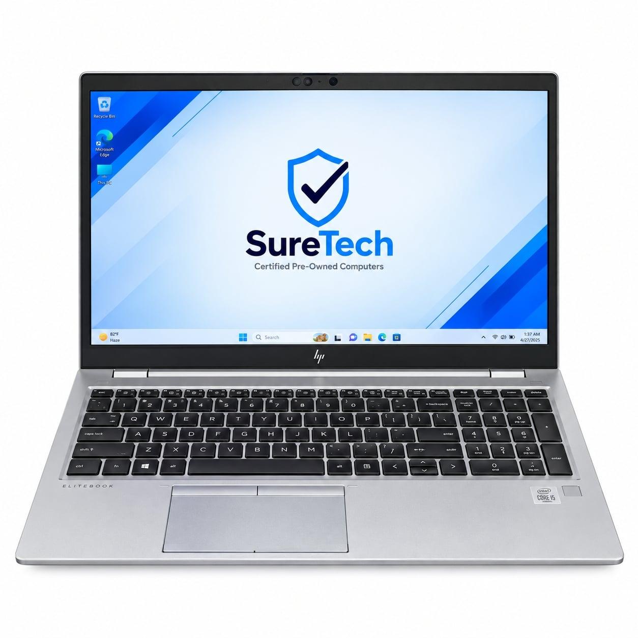 HP Elitebook 850 G7 | Intel Core i5 10th Gen | 8 GB RAM | 256 GB NVMe Storage