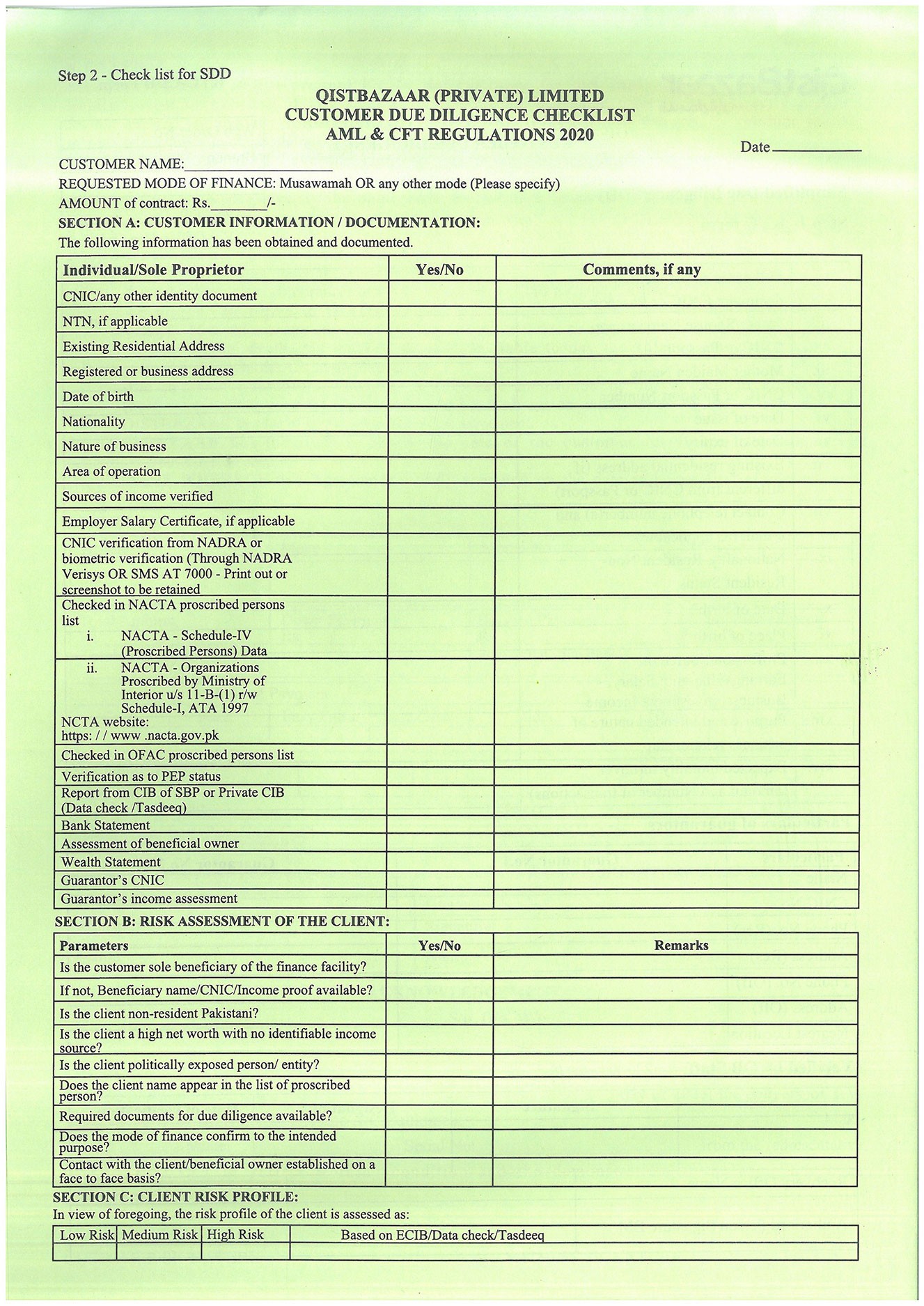 Musawamah Agreement — Page 2