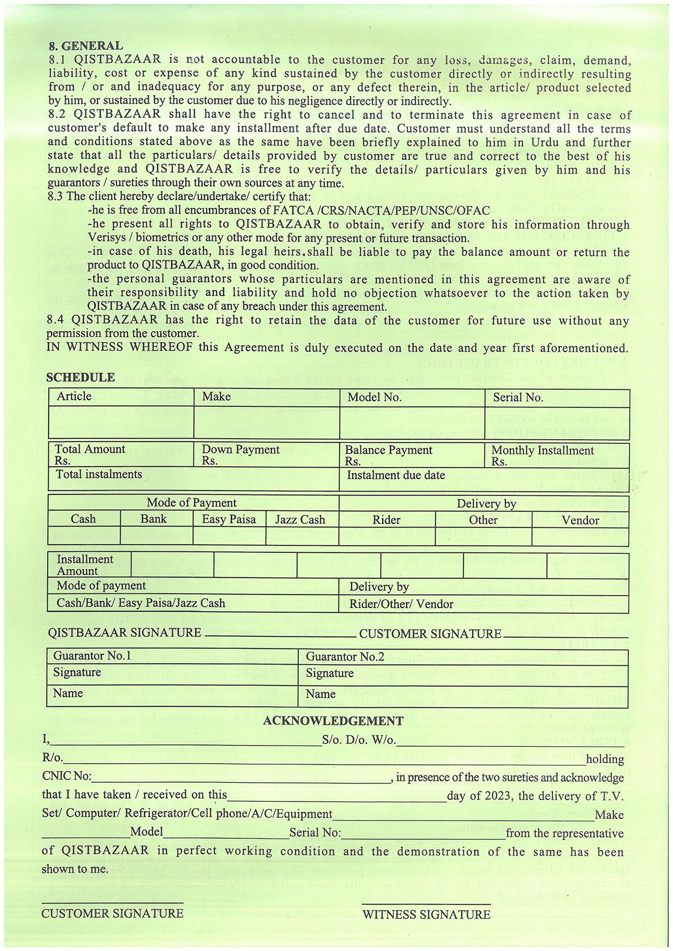 Musawamah Agreement — Page 4